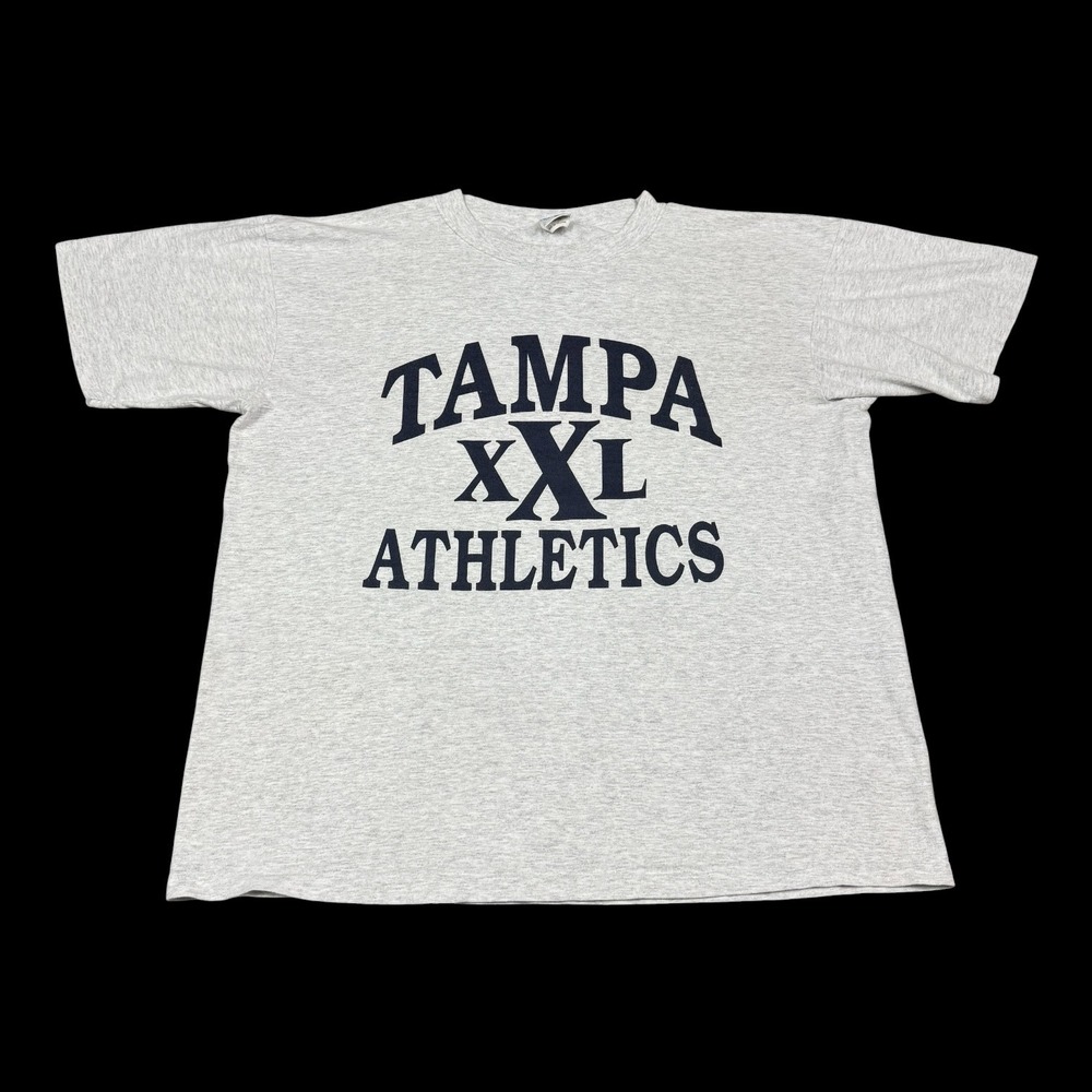 Vintage 90s MV Sport Tampa Athletica XXL Single Stitch Shirt Men's XL (Fits XXL)